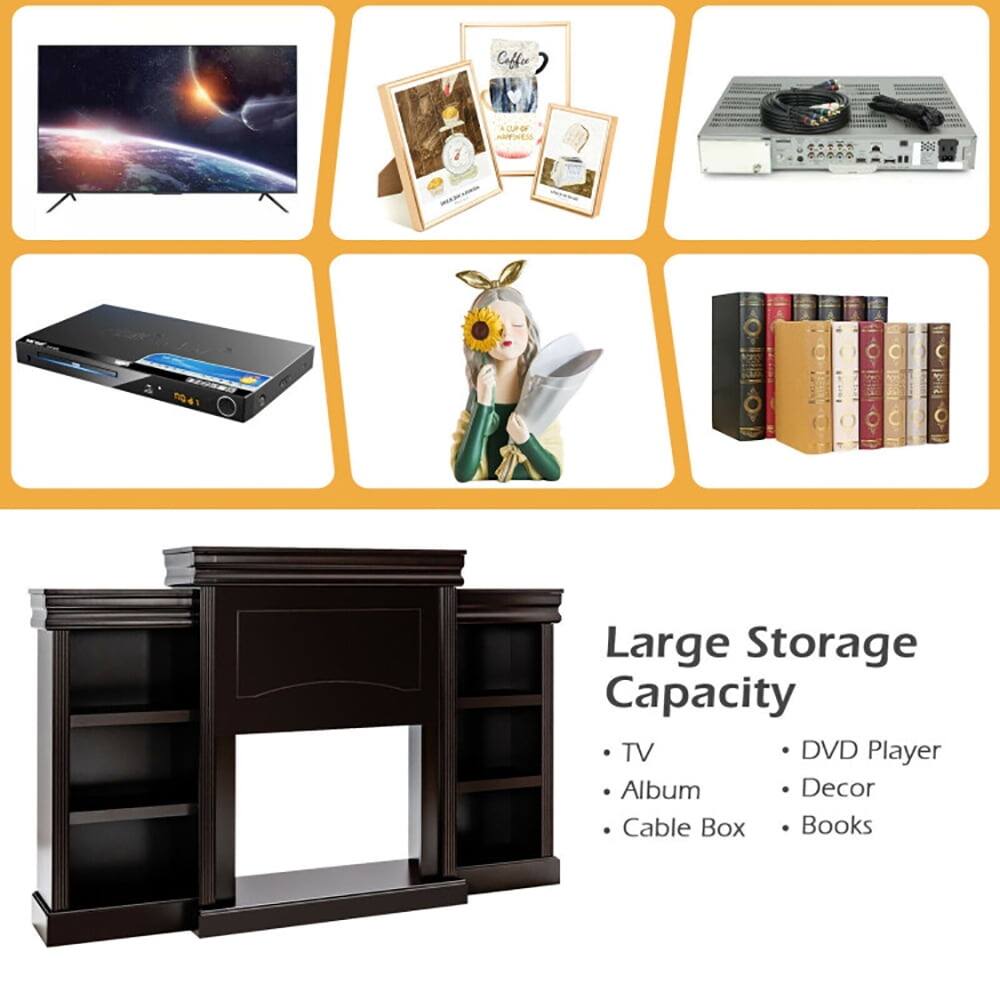 Large Storage Capacity

- TV
- Album
- Cable Box
- DVD Player
- Decor
- Books