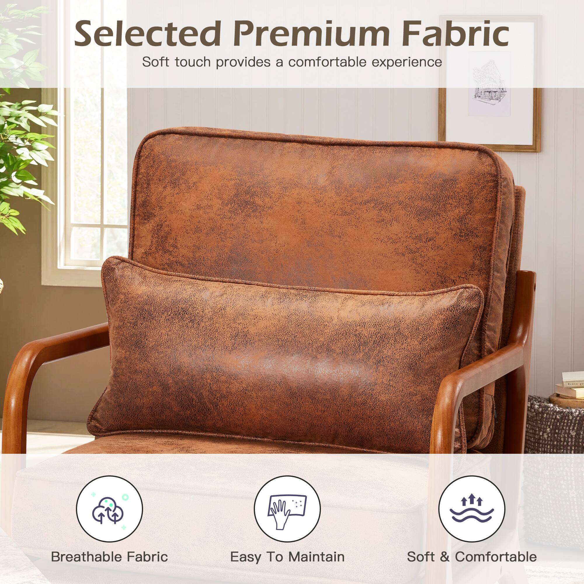 Selected Premium Fabric  
Soft touch provides a comfortable experience  

Breathable Fabric  
Easy To Maintain  
Soft & Comfortable