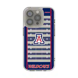 Keyscaper - NCAA - Arizona Wildcats Clear Field iPhone Case - 14 Plus - Multicolor