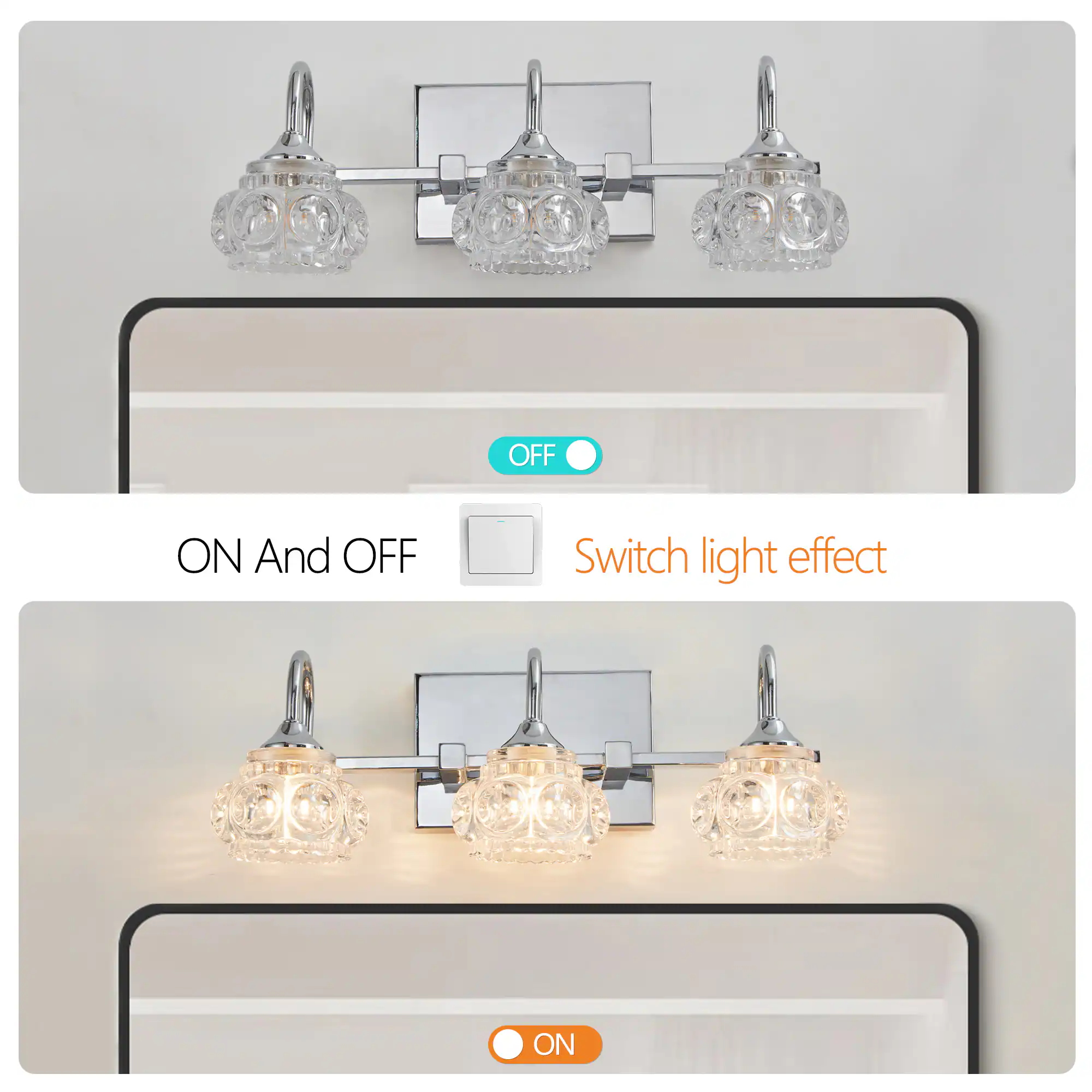 ON And OFF  
Switch light effect  
OFF  
ON