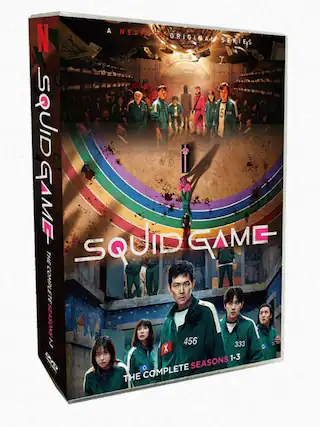 Front. Squid Game: The Complete Seasons 1-3 Series (DVD).
