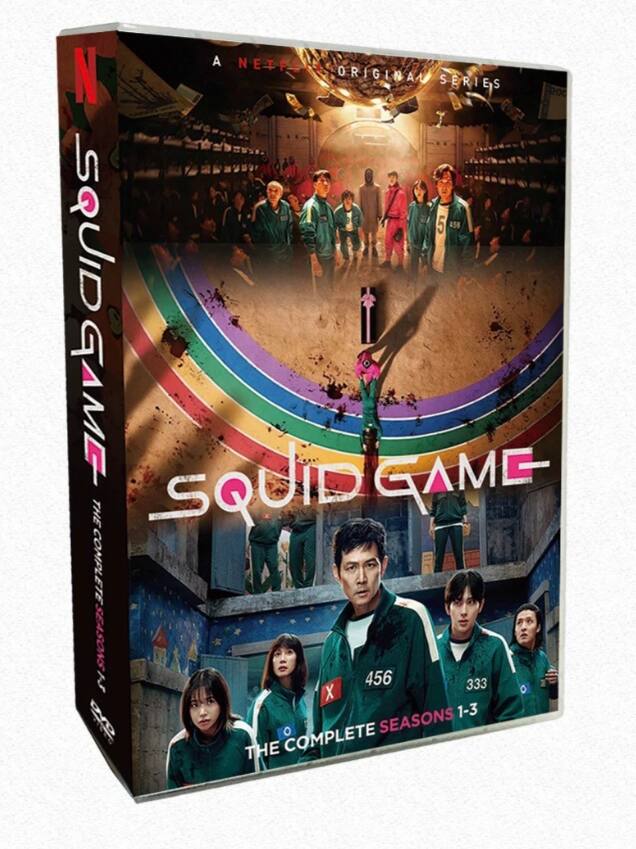 Front. Squid Game: The Complete Seasons 1-3 Series (DVD).