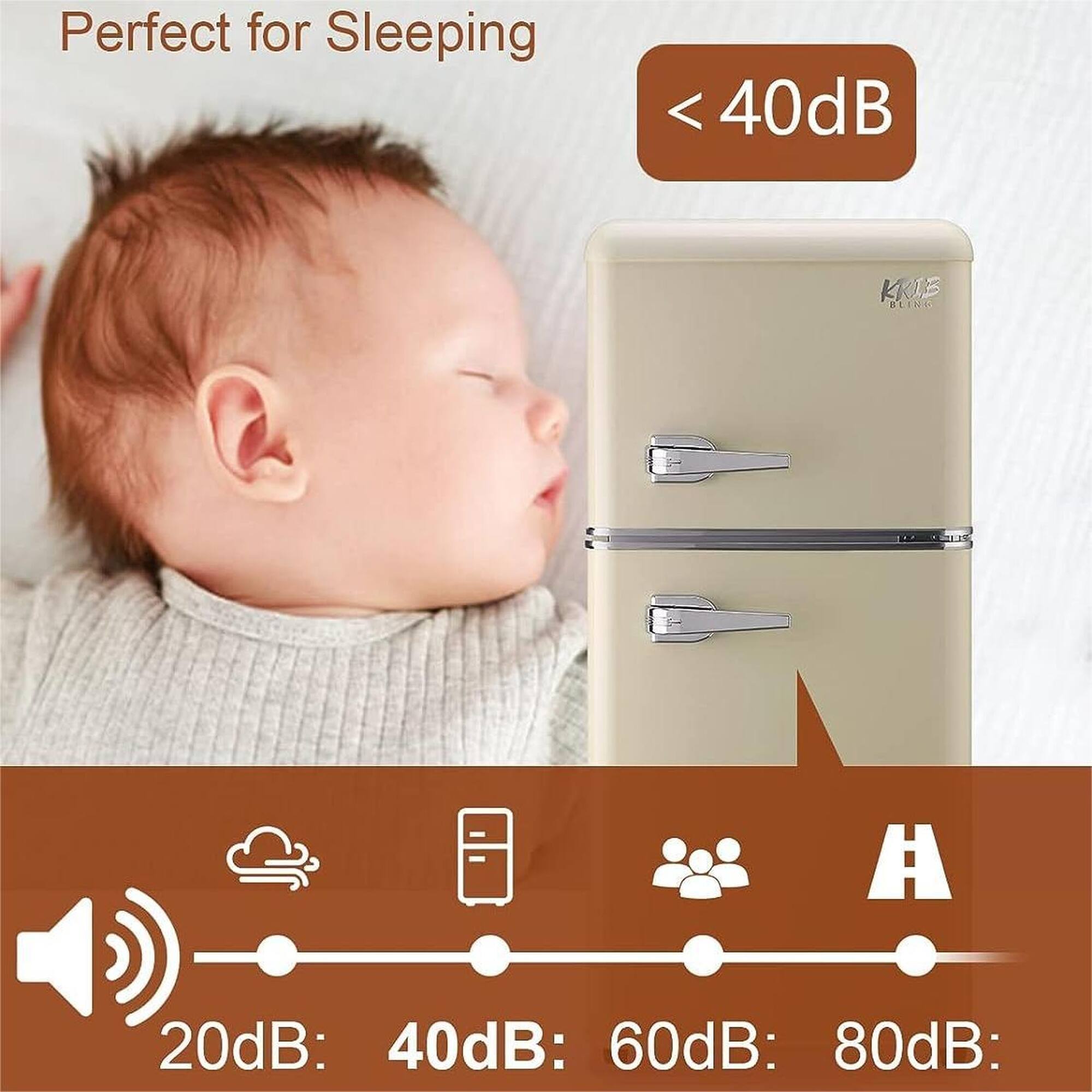 Perfect for Sleeping  
< 40dB  

20dB: 40dB: 60dB: 80dB: