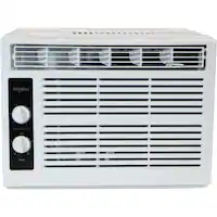 Whirlpool - 150 Sq. Ft 5,000 BTU 115V Window-Mounted Air Conditioner - White - Front_Zoom