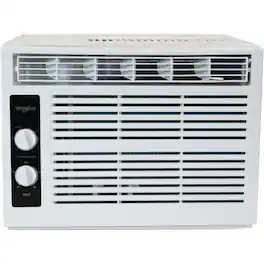 Whirlpool - 150 Sq. Ft 5,000 BTU 115V Window-Mounted Air Conditioner - White