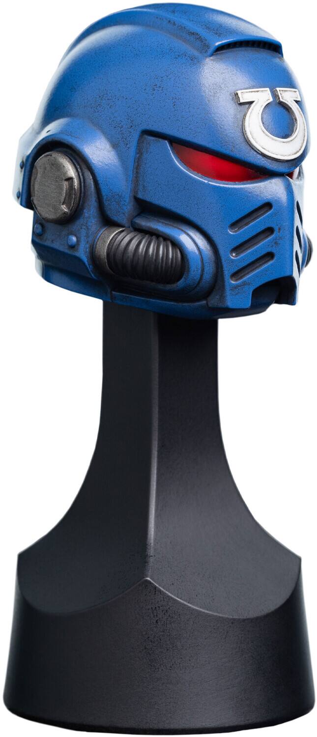 Alt View 1. Weta Workshop - WETA Workshop Mini Prop Replica - Warhammer 40,000 - Ultramarines Miniature Helmet   - COLLECTIBLES - Multicolor.