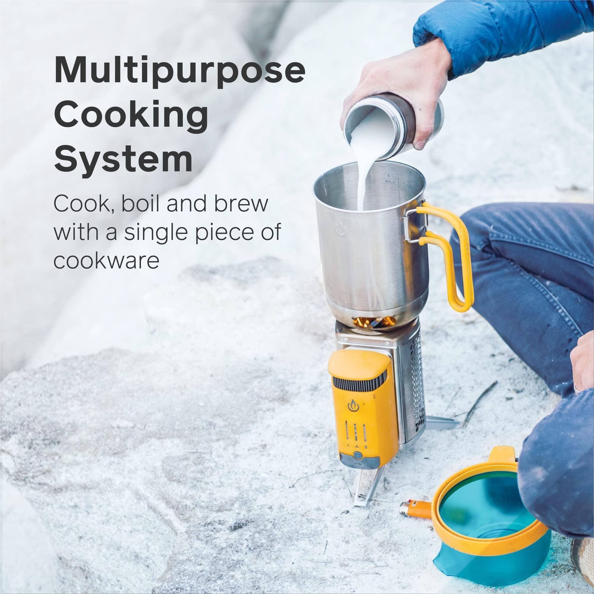 Multipurpose Cooking System  
Cook, boil and brew with a single piece of cookware