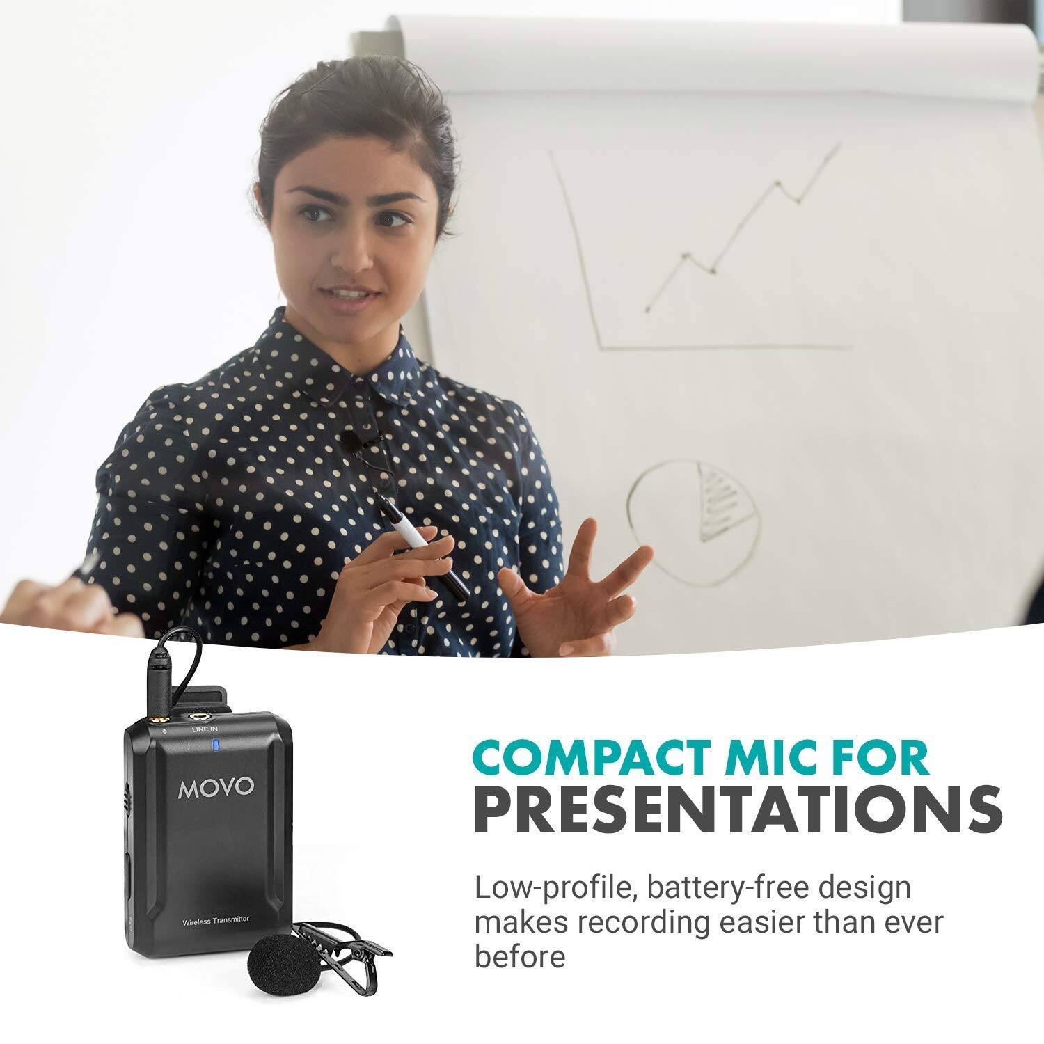 COMPACT MIC FOR PRESENTATIONS

Low-profile, battery-free design makes recording easier than ever before