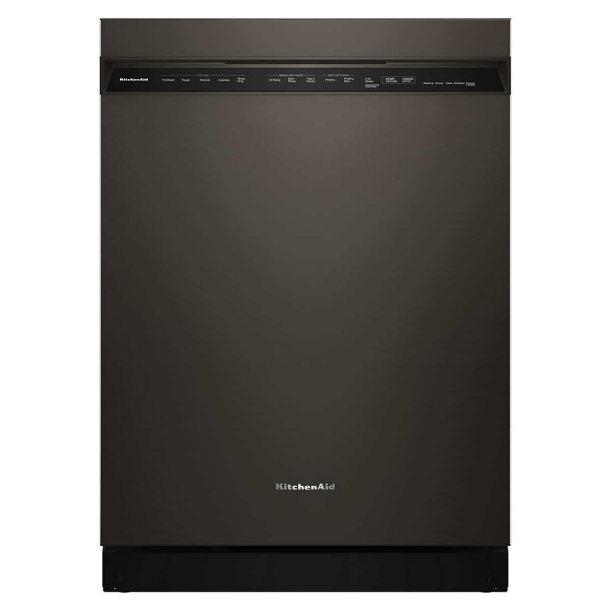 Front. KitchenAid - KitchenAid - 24" Front Control Built-In Stainless Steel Tub Dishwasher with Third Level Jet Rack and 41 dBA - Black Ore - Black Ore.