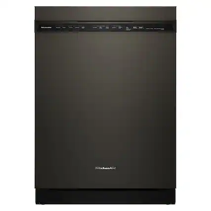 Front. KitchenAid - KitchenAid - 24" Front Control Built-In Stainless Steel Tub Dishwasher with Third Level Jet Rack and 41 dBA - Black Ore - Black Ore.