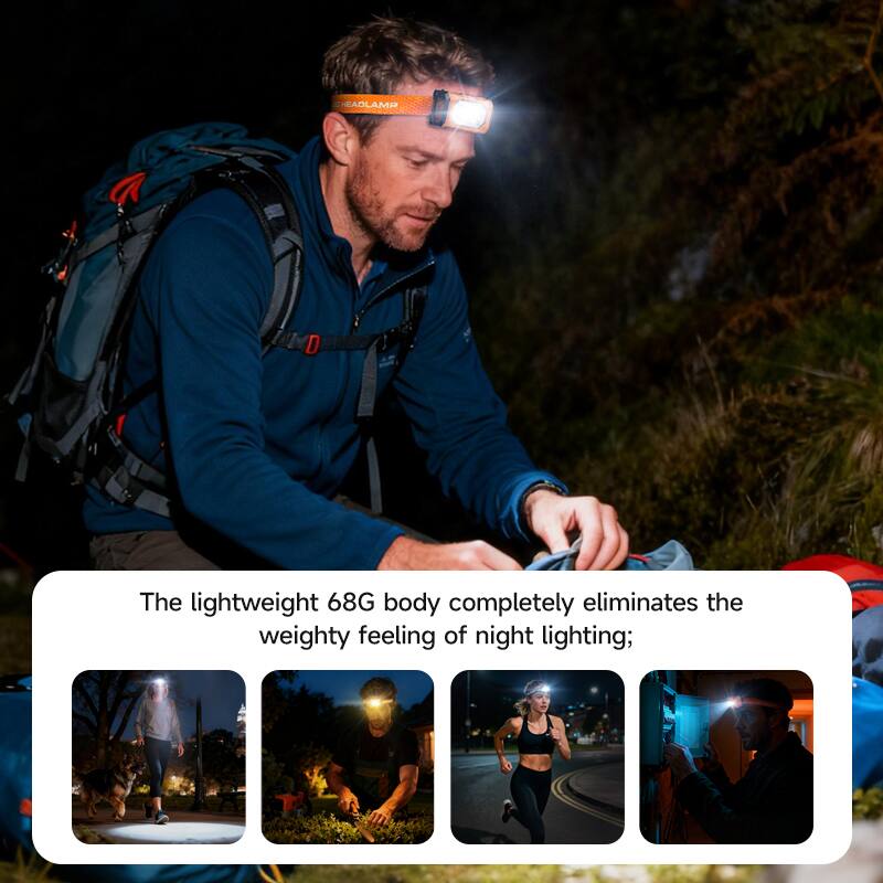 The lightweight 68G body completely eliminates the weighty feeling of night lighting;