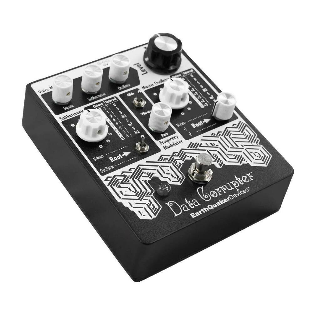 Level Osolet N Oscillator Moster +2  
Voice Cde +2 Subharmonic Interval +2 Octaves L  
Square 4 5 1 U Vibrato Subharmonic -2 -2 5m N3 5 22233 5 -2 2 m U Unison Root- & o 3 M2 Rate 2 - O Frequency Modulator Unison Root- Oscillator  
Data EarthQuakerDevices Corrupter