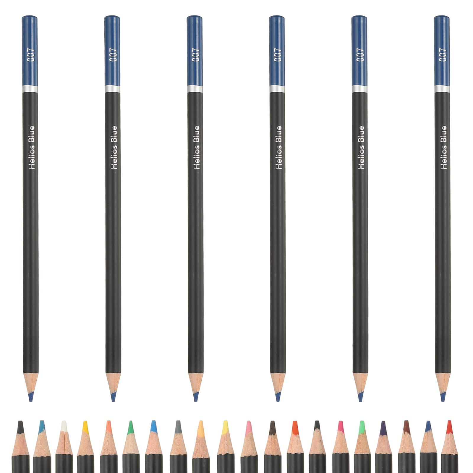 Unique Bargains - Colored Pencils, Oil-Based Drawing Pencils for Adult Coloring Books, Artists, Beginners, 6pcs - Blue price history on PriceWatchPro