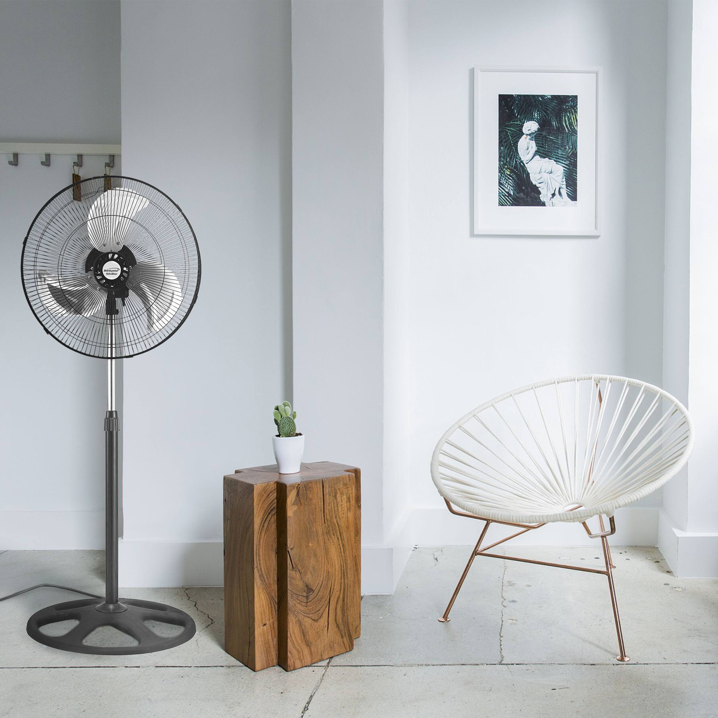 Alt View 1. Kool Zone - Kool Zone 18 Inch 3 Speed Industrial Stand Fan - Black.