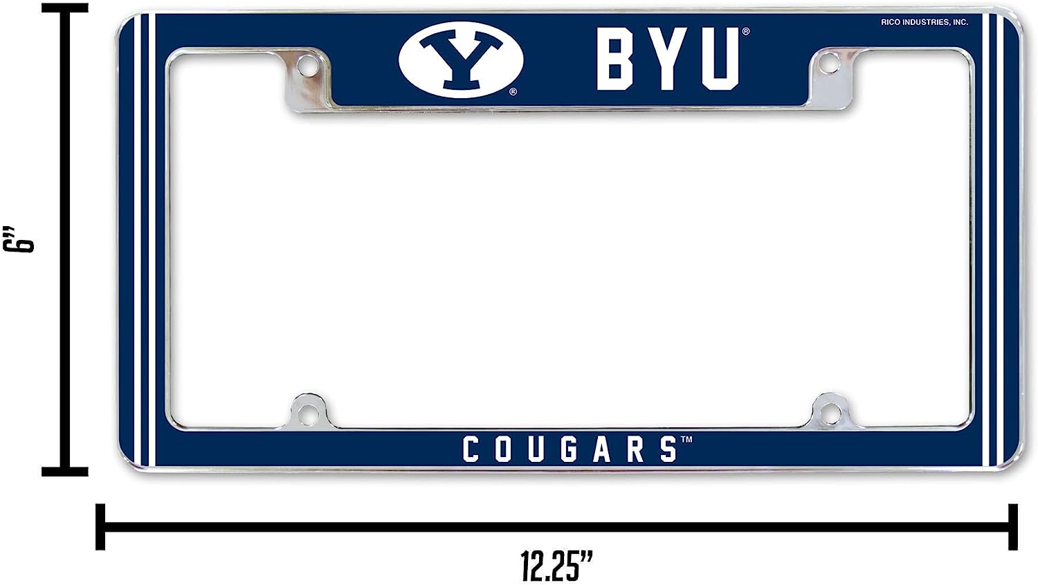 BYU  
COUGARS™  

RICO INDUSTRIES, INC.  

6"  
12.25"