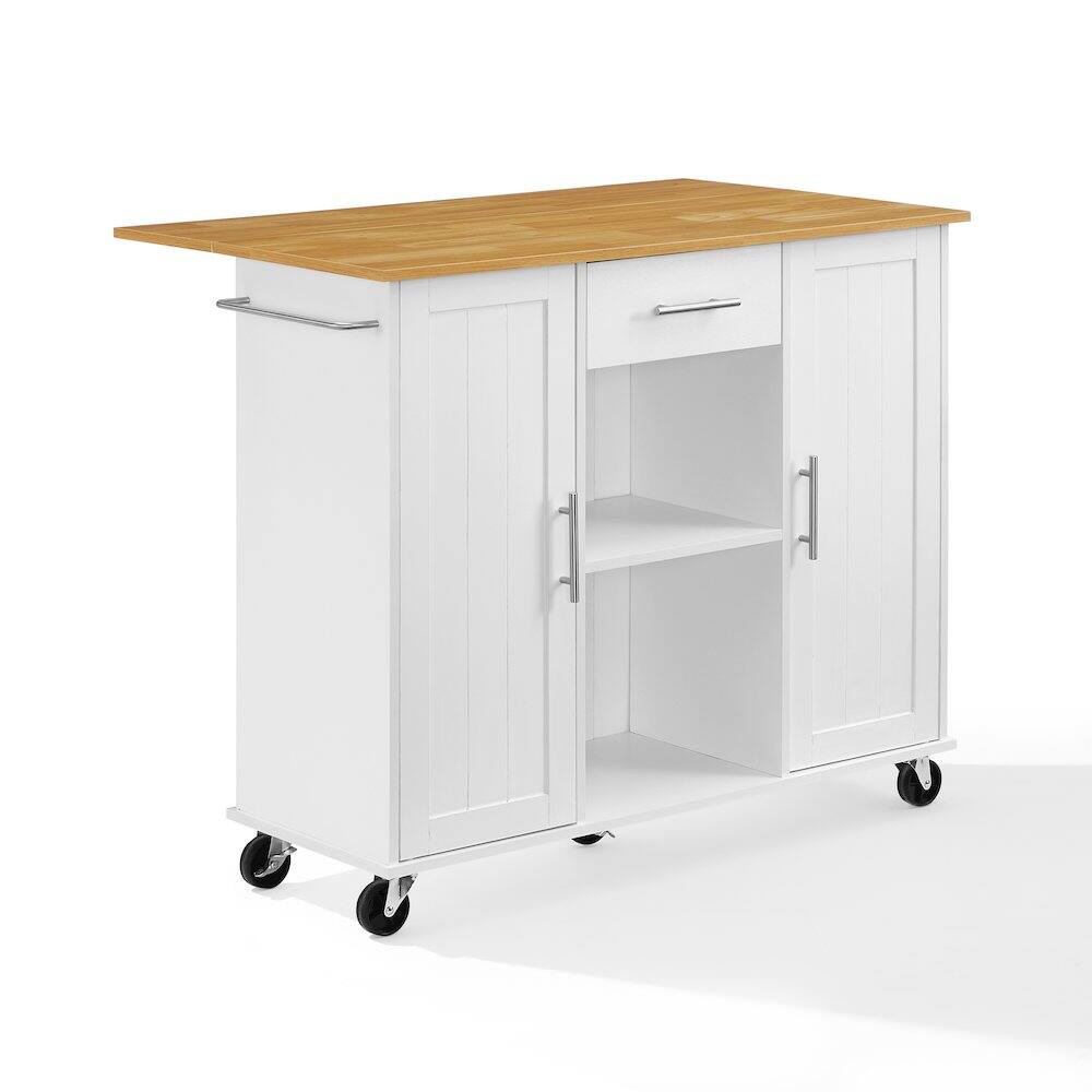 Alt View 7. Crosley Furniture - Stella Kitchen Cart - White.