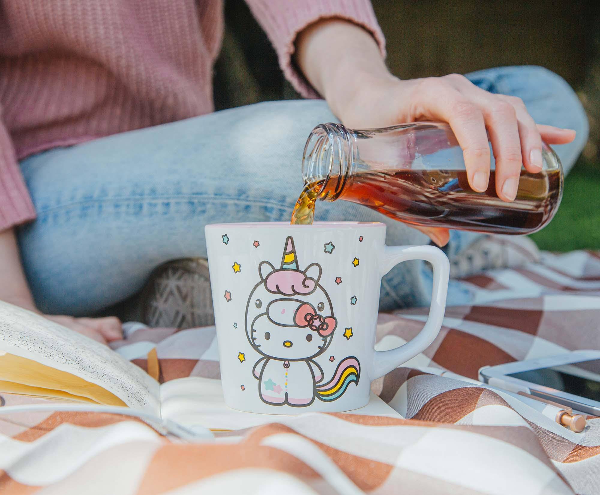 Alt View 5. Silver Buffalo - Sanrio Hello Kitty Unicorn Ceramic Latte Mug | Holds 17 Ounces - Pink.