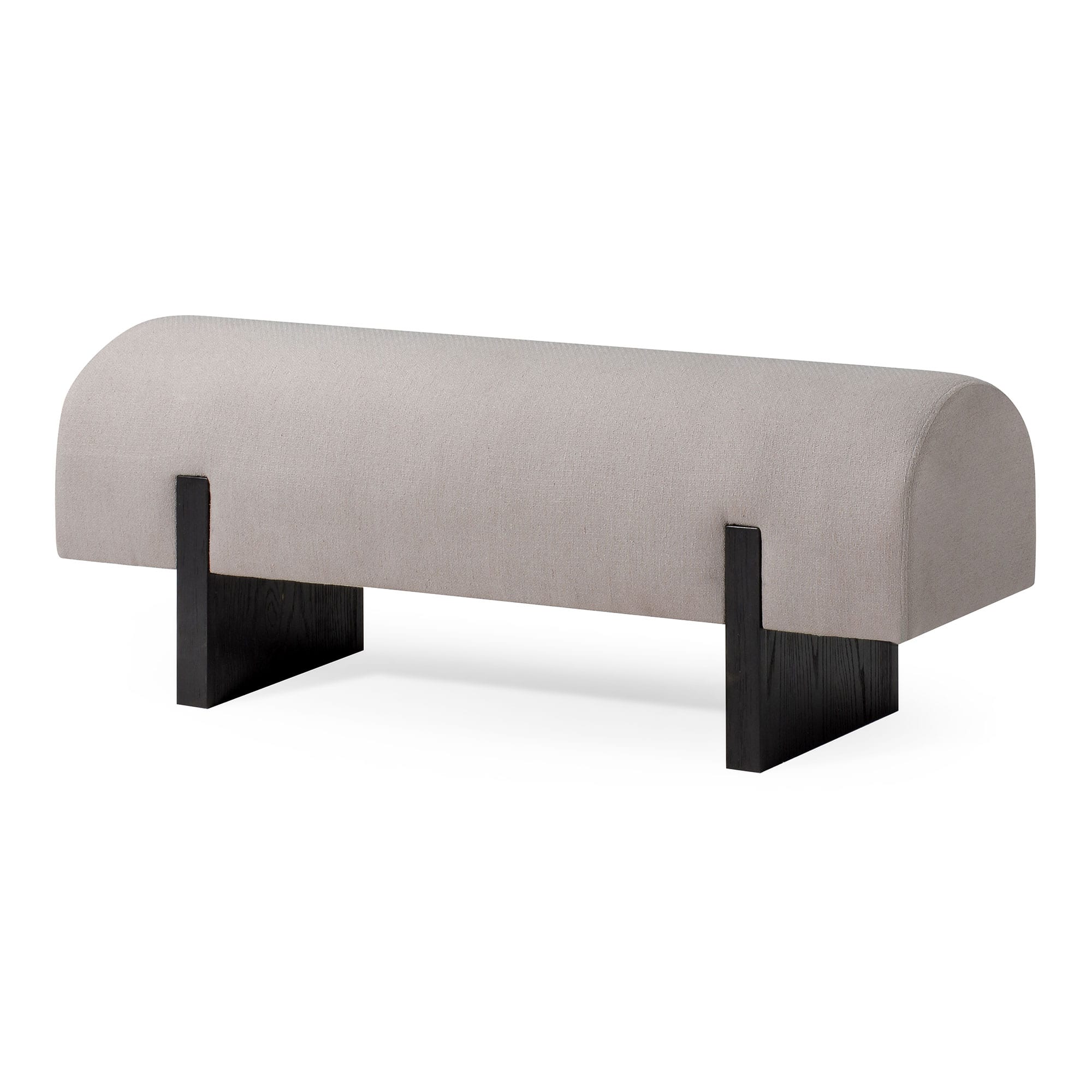 Maven Lane - Juno Modern Upholstered Wooden Bench Finish - Refined Black