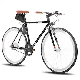 HILAND - 700C Road Electric Bike for Adults, Commuting E-bike for Men Women, 250W Motor, 36V Removable Battery, 20 MPH - Black