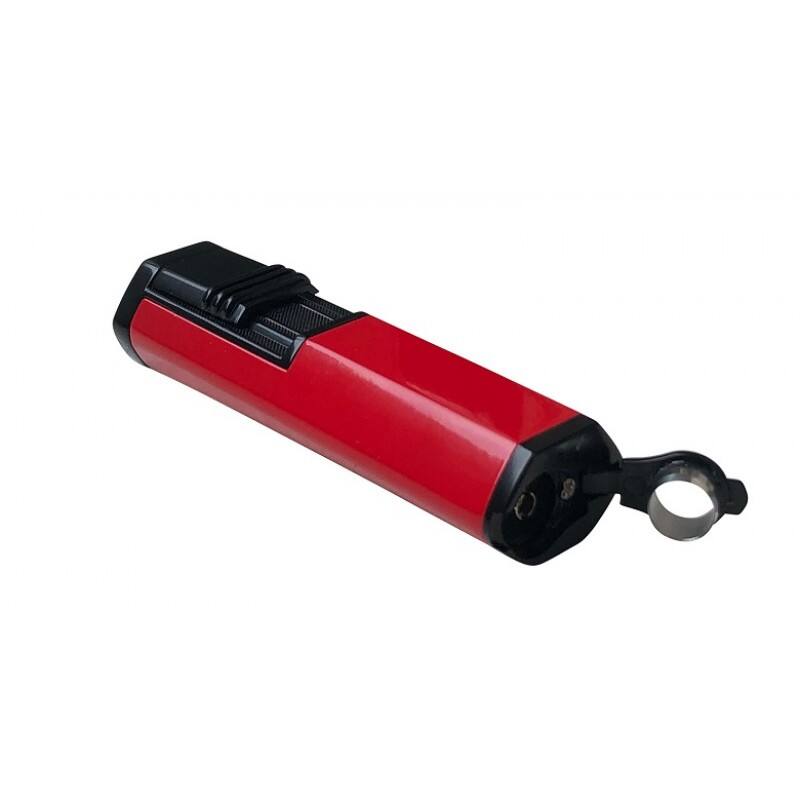 Back. Prestige - The Apex Torch Lighter (Red) - Red Black Finish.