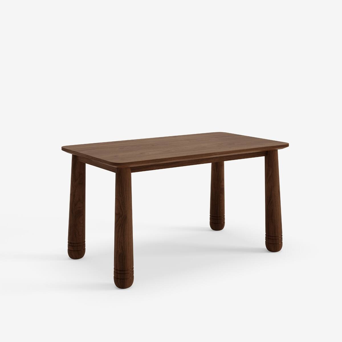 Loheer 63 inch solid wood dining table, finish, rectangular kitchen ...