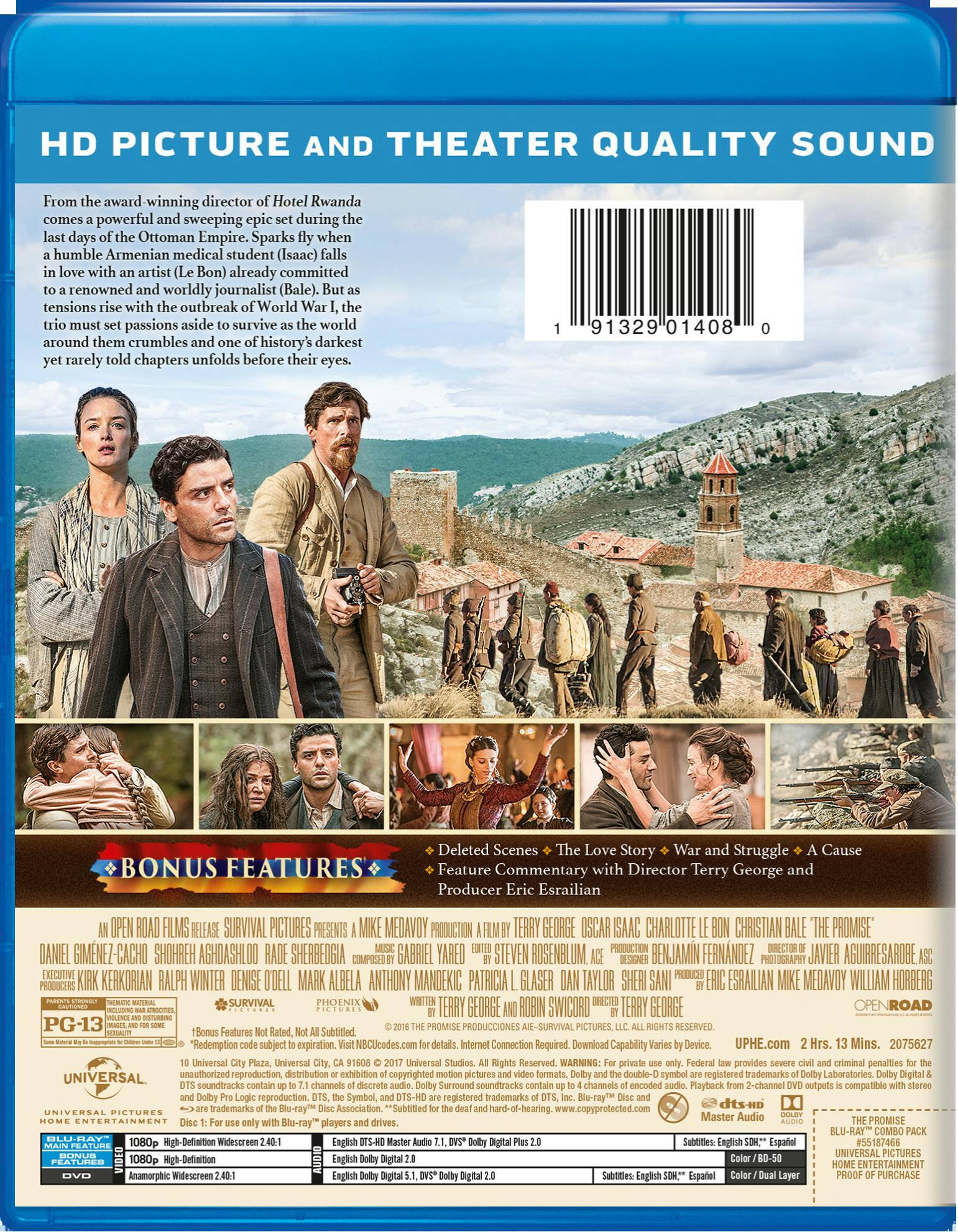 Angle. The Promise (2017) (DVD + Digital) [Blu-ray].
