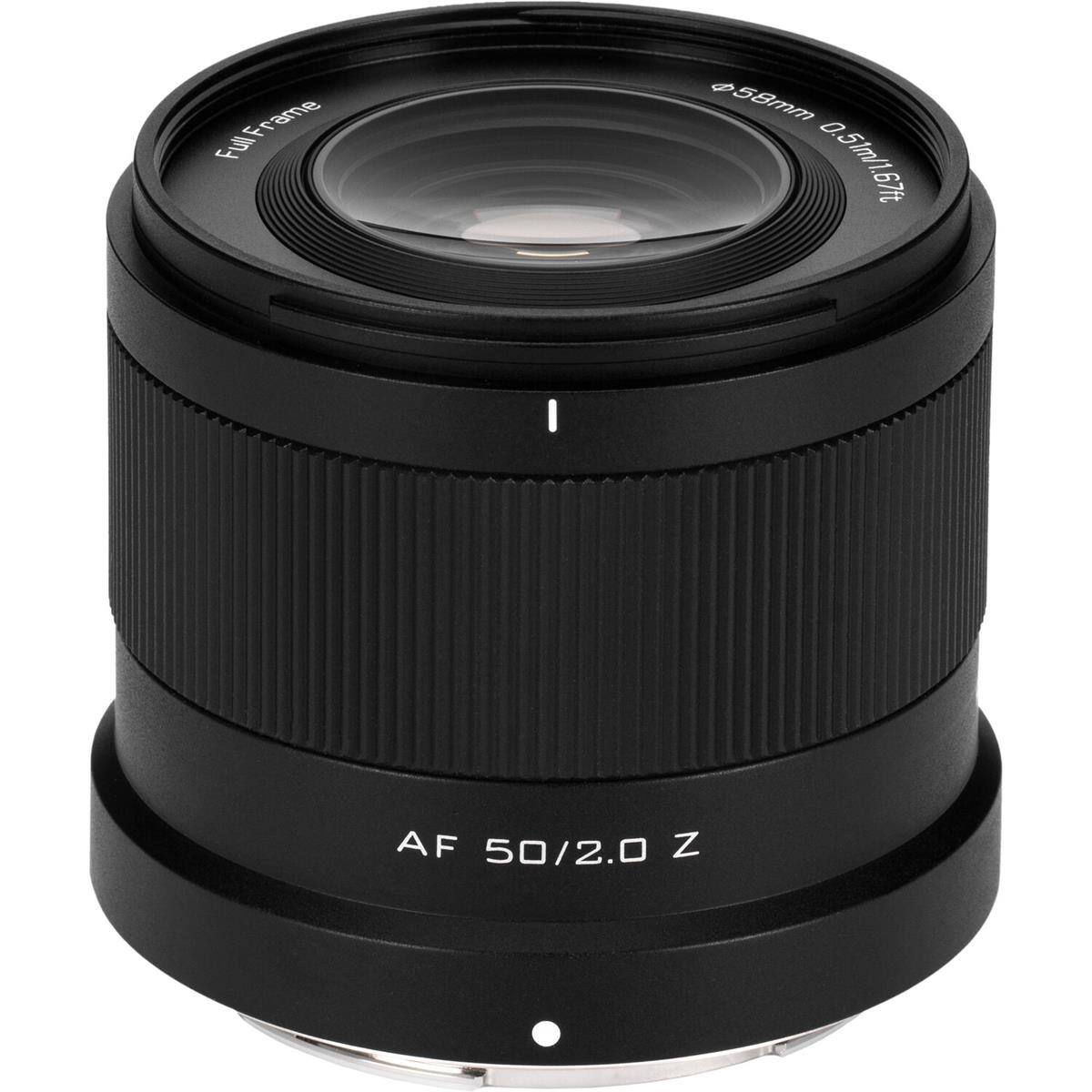 Full Frame  
$58mm 0.5m/1.6ft  
AF 50/2.0 Z
