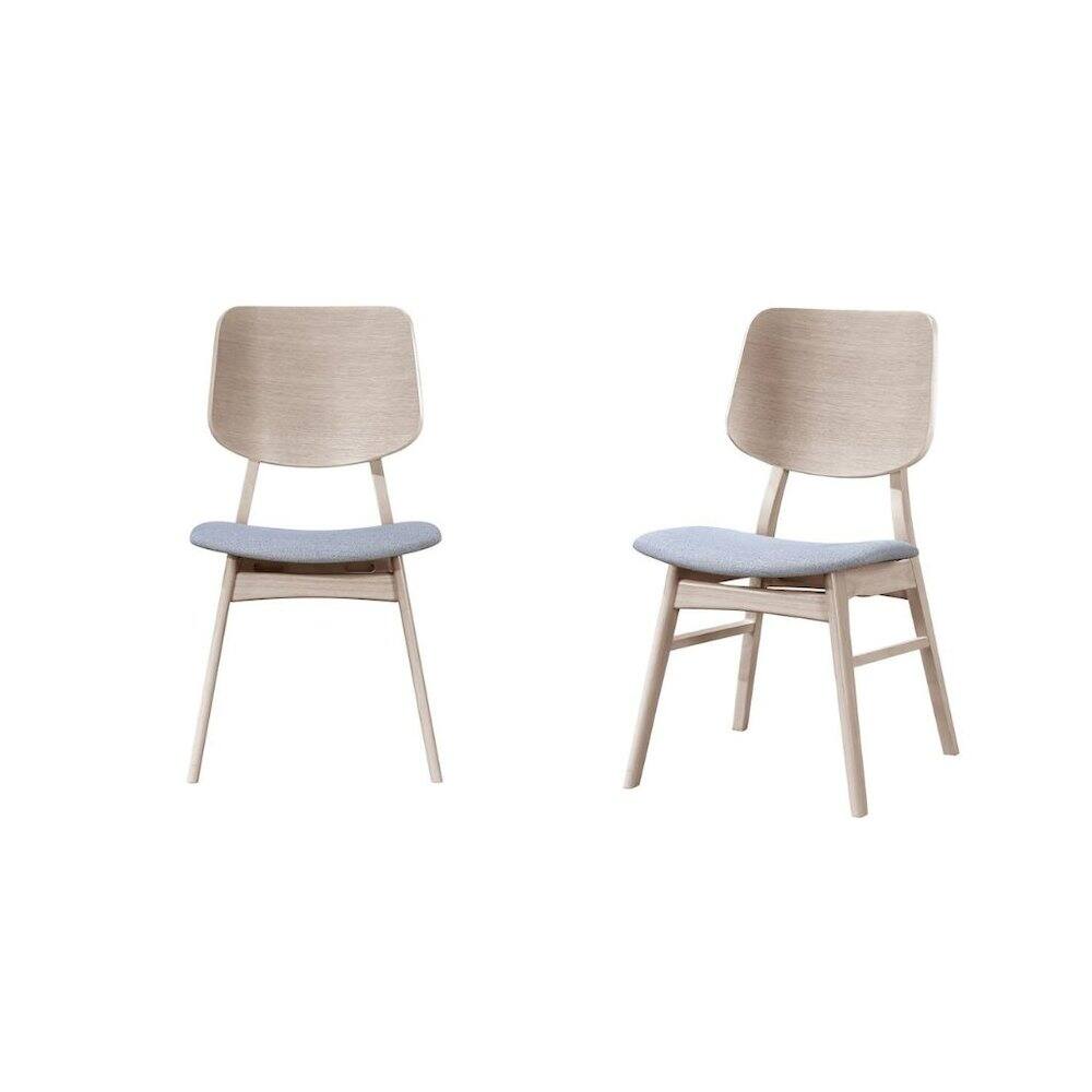 Alt View 1. FurniFact - White Solid Wood Small Dining Table with 2 Chairs - White.