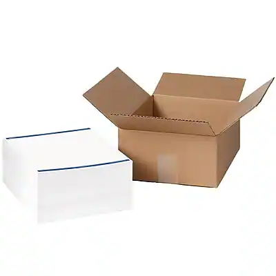 Front. Avery - TrueBlock Laser Shipping Labels, 3-1/3" x 4", 3,000 Labels/Box - White.