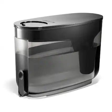 Front. FINEAK - Home 18-Cup Water Filter Dispenser-Advanced Protection for Clean Water - Obsidian.