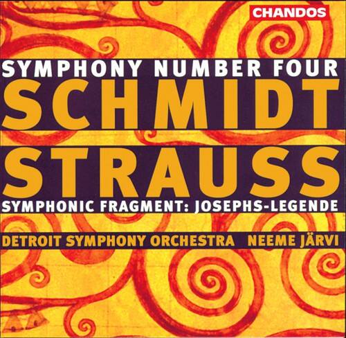 CHANDOS

SYMPHONY NUMBER FOUR  
SCHMIDT  
STRAUSS  
SYMPHONIC FRAGMENT: JOSEPHS-LEGENDE  

DETROIT SYMPHONY ORCHESTRA  
NEEME JÄRVI