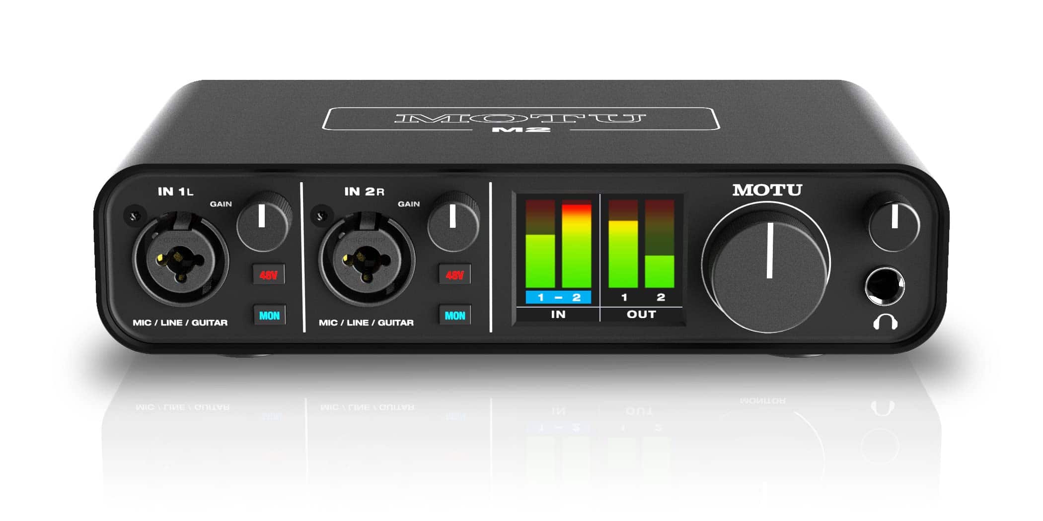 MOTU - M2 2x2 USB-C Audio Interface - Black