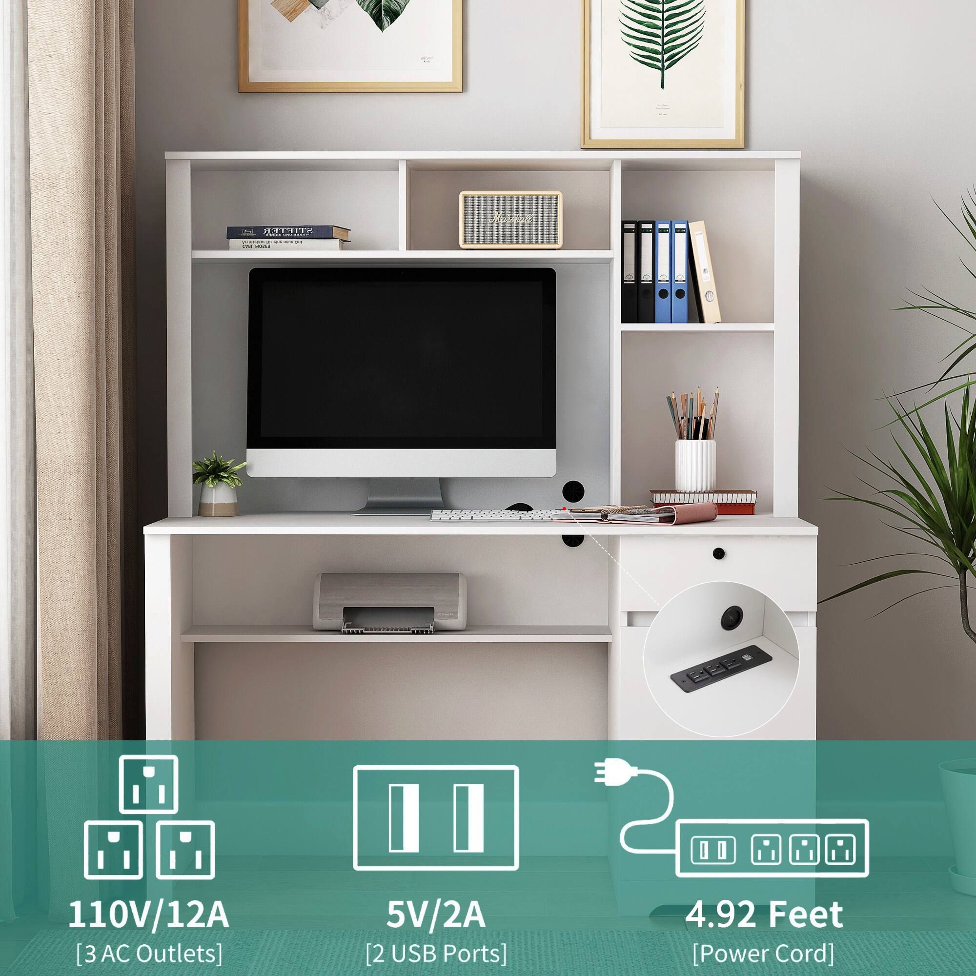 4 - JTCUL - - - I Miribad 110V/12A [3 AC Outlets] 5V/2A [2 USB Ports] 4.92 Feet [Power Cord]