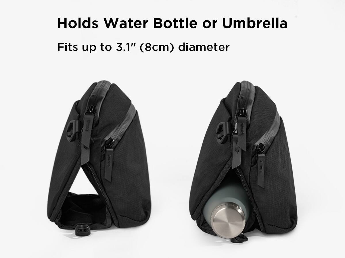 Holds Water Bottle or Umbrella  
Fits up to 3.1" (8cm) diameter