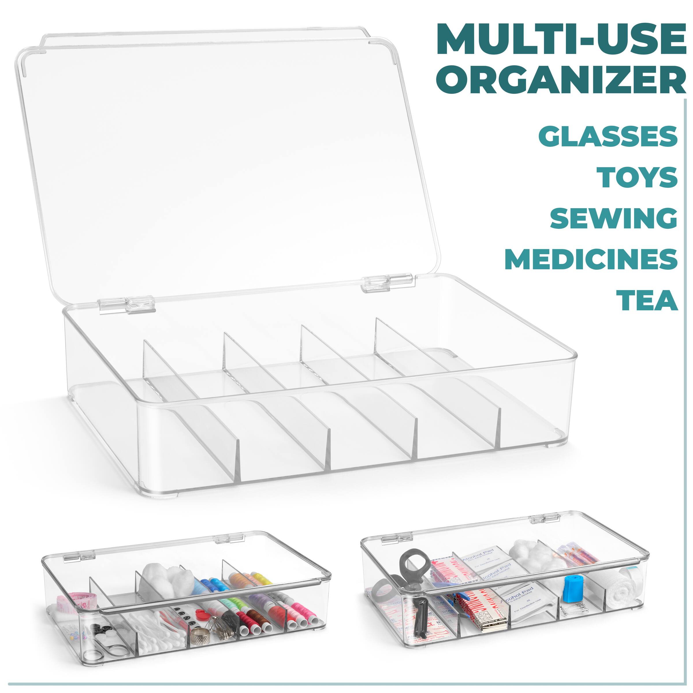 MULTI-USE ORGANIZER  
GLASSES  
TOYS  
SEWING  
MEDICINES  
TEA