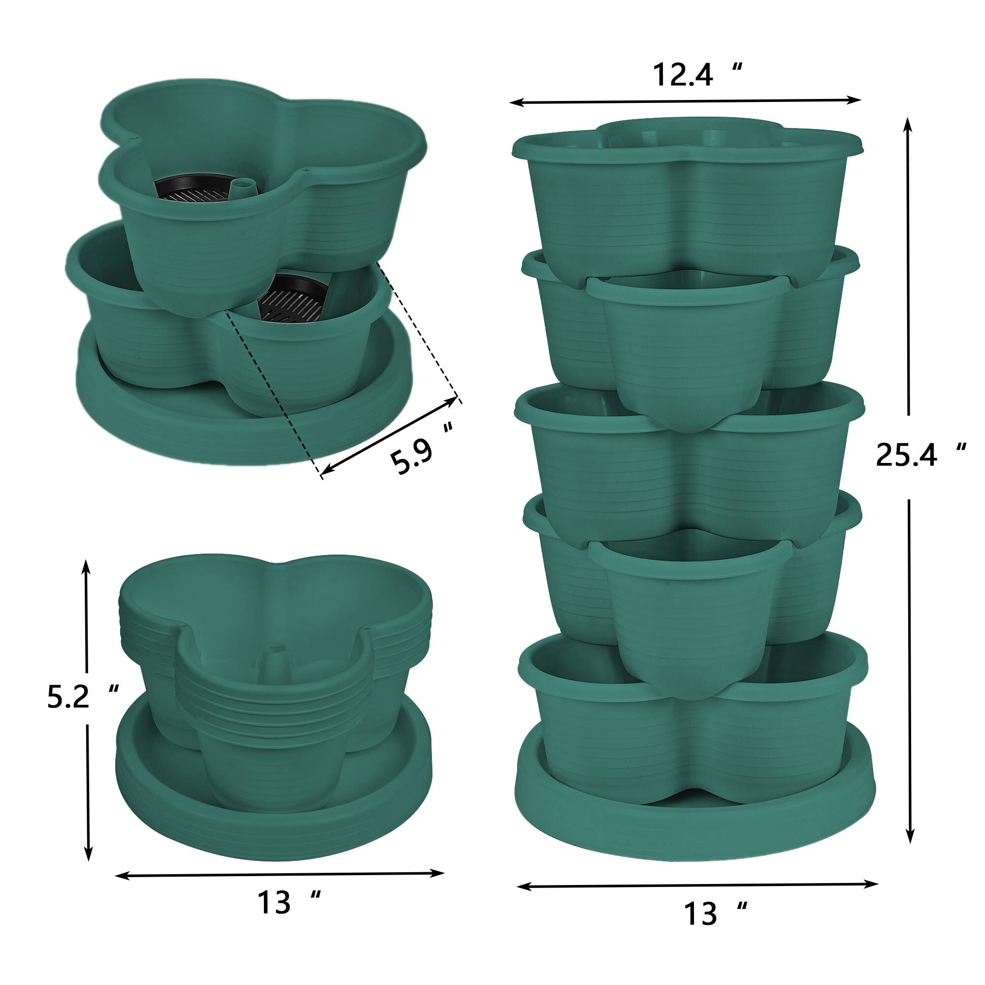 12.4"  
5.9"  
25.4"  
5.2"  
13"  
13"