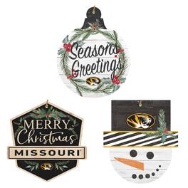 Jardine - Missouri Tigers Ornament Bundle - White