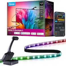 Govee TV Backlight 3
75"-85" TVs
Dual-Camera Color Synchronization
Innovative Colors AI
4K Mixing RGBW Colors
App Control
Works with Alexa, Samsung SmartThings, Google Home
Govee