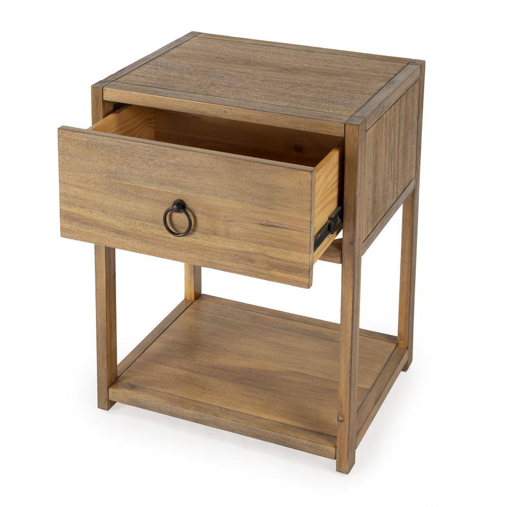 Alt View 4. Butler Specialty - Lark Natural Wood End Table - Light Brown.