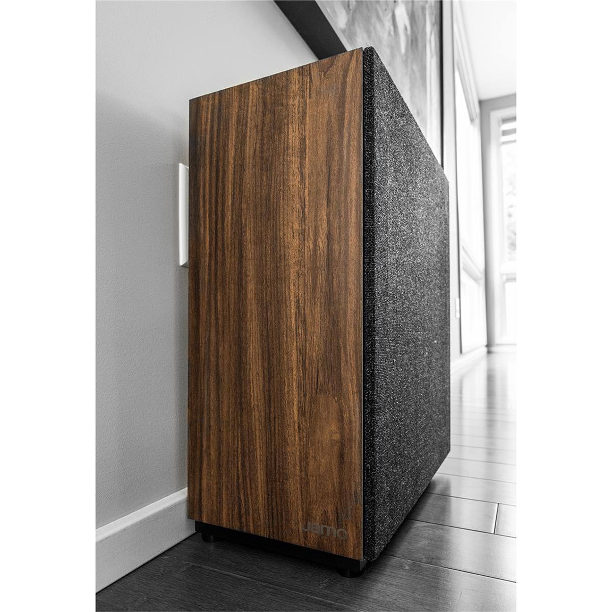 Alt View 9. Jamo - Jamo S 810 SUB 10" 150W 2-Channel Subwoofer, Walnut.