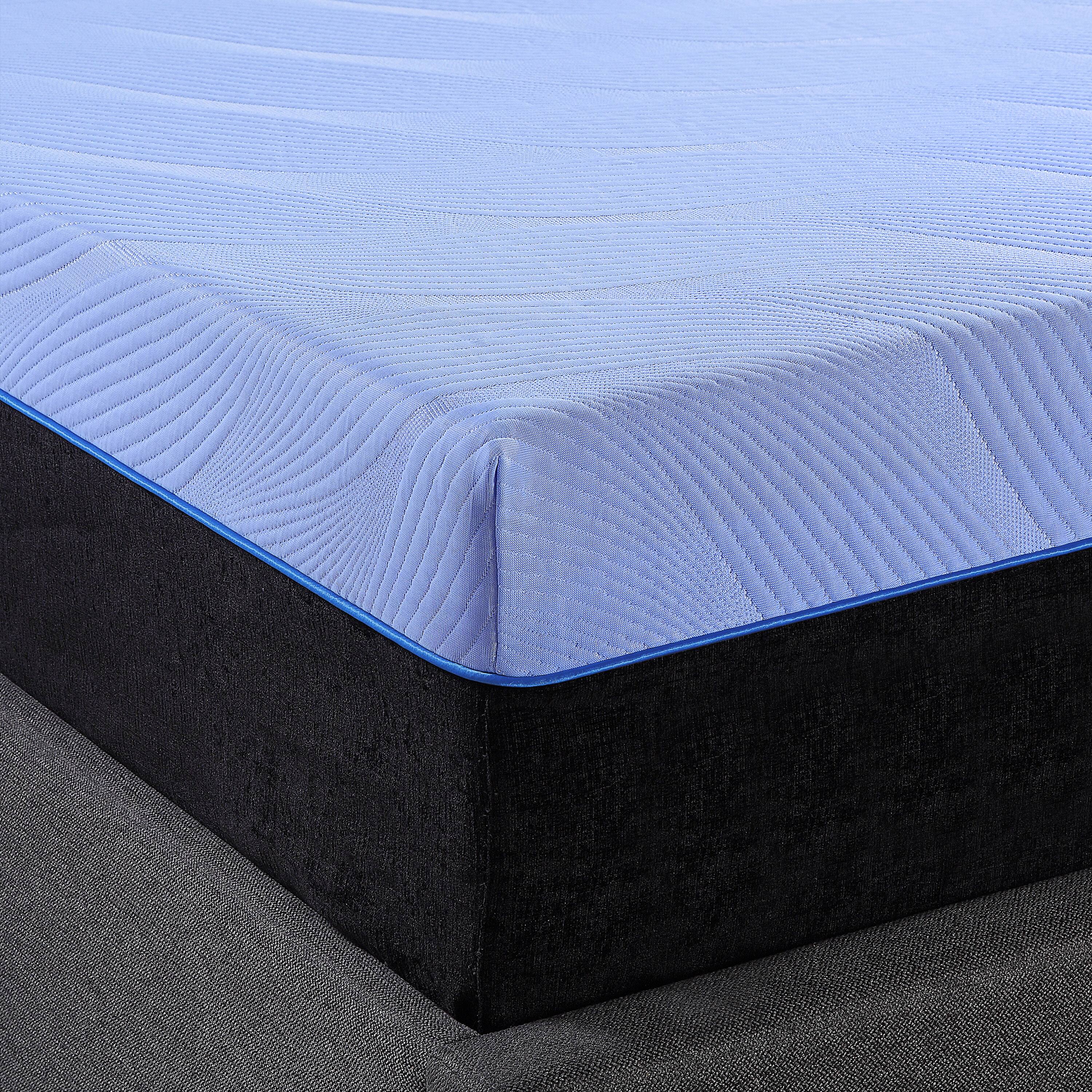 Alt View 7. Glintex - Full 12 Inch Hybrid Cooling Gel Memory Foam and Coil Mattress for Adults - Blue.