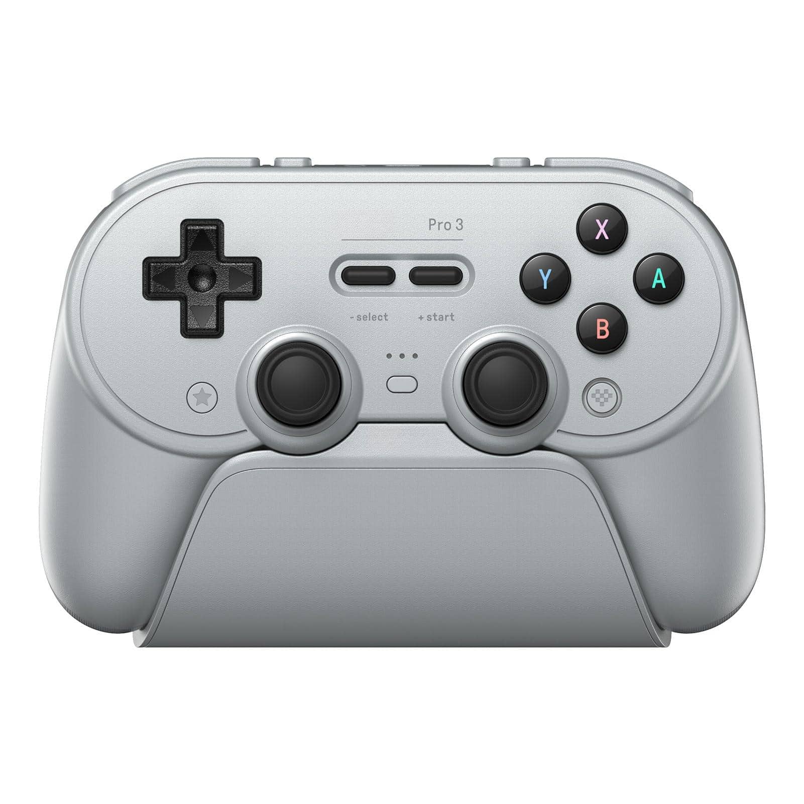 HM 1810 - Pro 3 Controller For Switch/switch 2 - Tmr Joysticks Swappable Abxy Buttons Charging Dock Hall Effect - Gray