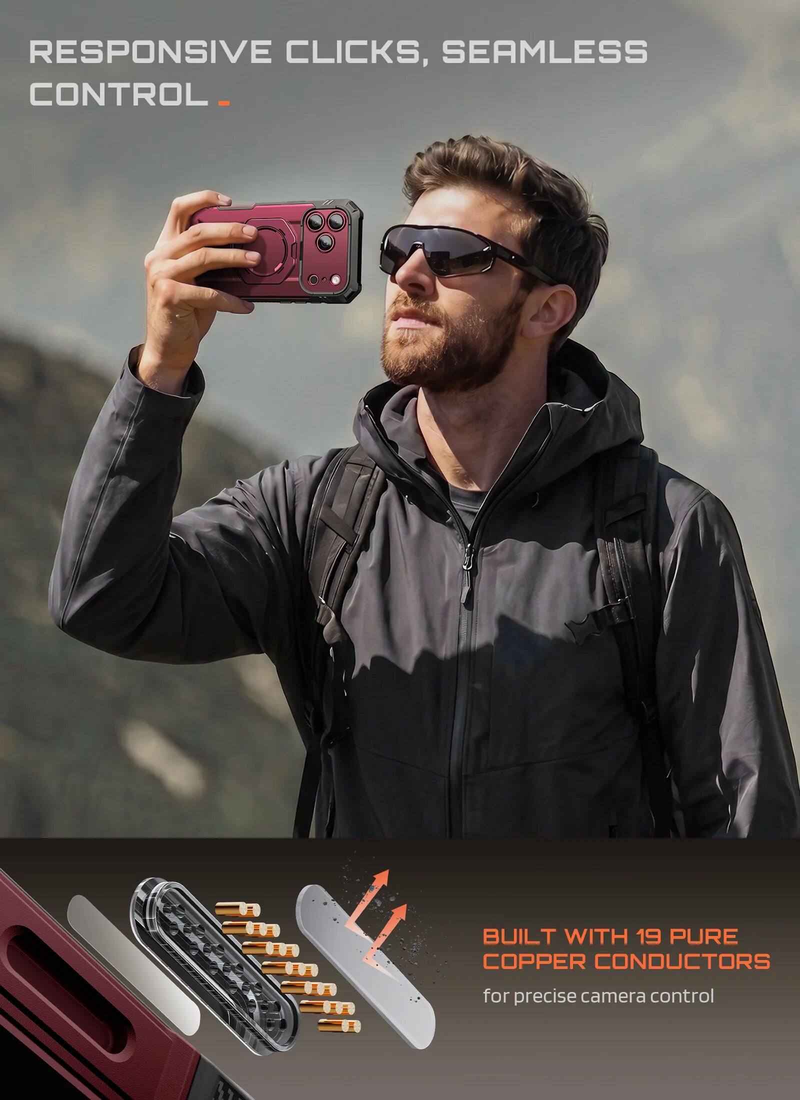 RESPONSIVE CLICKS, SEAMLESS CONTROL.

BUILT WITH 19 PURE COPPER CONDUCTORS
for precise camera control