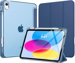 VIKESI - Case for iPad A16 11 inch 2025 / iPad 10th 10.9 inch 2022 - Fashion Design, Shock Proof Edge Cover,Full Function Support - Blue