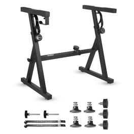 5 CORE - 5Core Keyboard Stand Adjustable Height 34.5" Width 32.5” Z Style Electric Piano Riser 250Lb Capacity