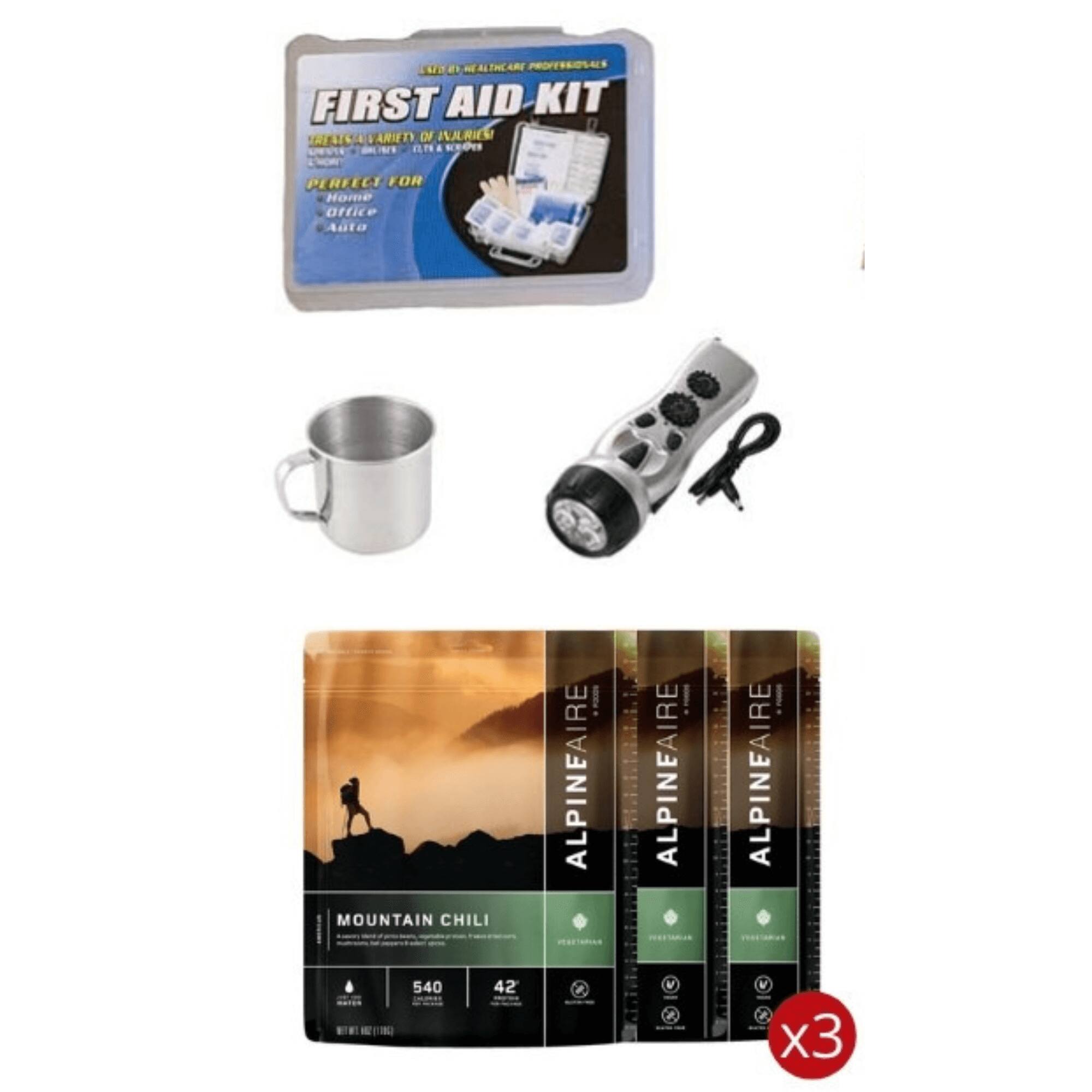 MEULHOAR PROFESSIONALS FIRST AID KIT TERICA VARIETY OF AARIES aN PERFECT FOR Home Office Auto R MOUNTAIN CHILI! ALPINEAIRE ALPINEAIRE ALPINEAIRE 540 42 W x3