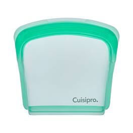 Cuisipro - Pack-It Silicone Reusable Storage Bag, Set of 2, 200ml/6.75 oz - Green