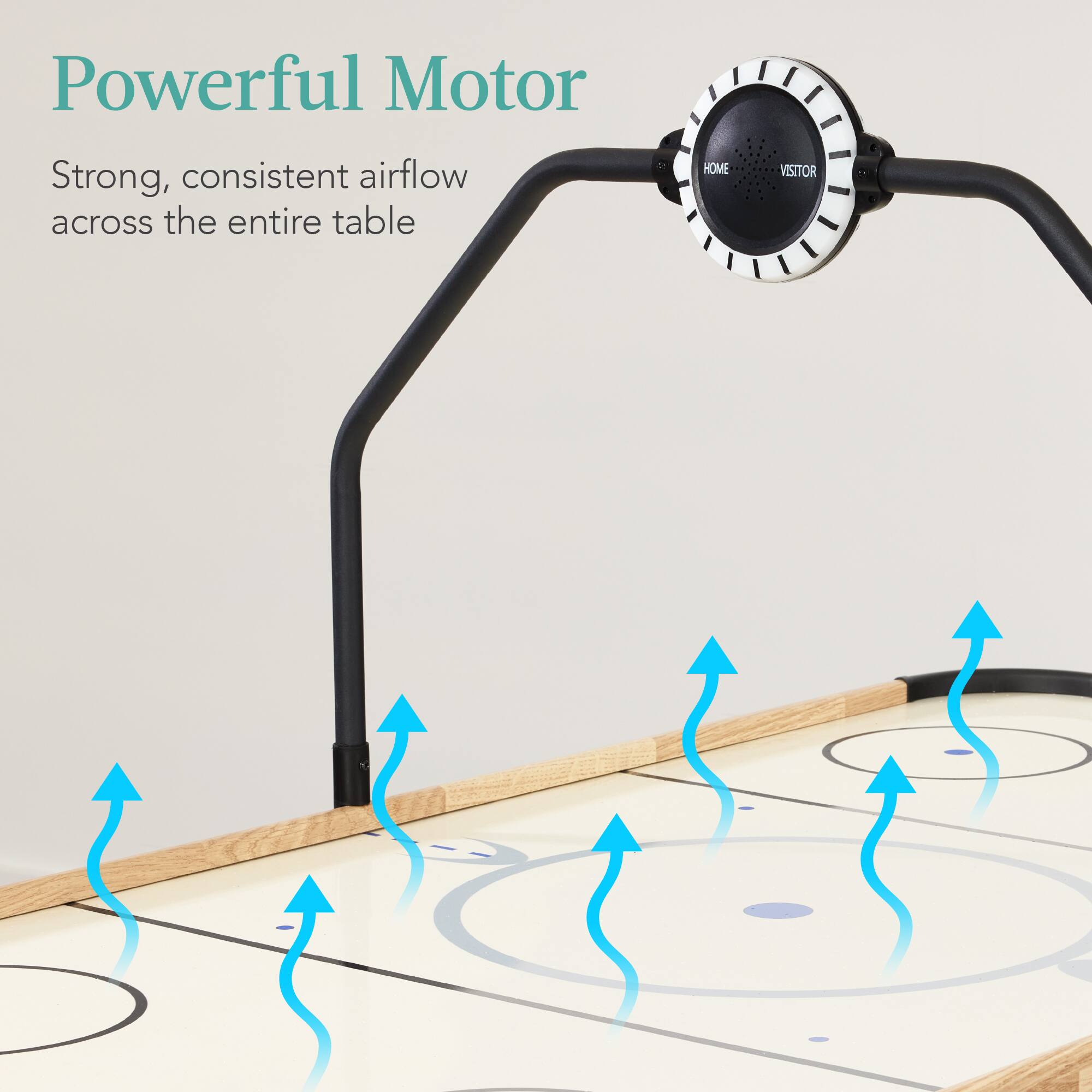 Powerful Motor

Strong, consistent airflow across the entire table