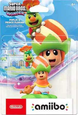 Nintendo - amiibo™ - Poplin & Prince Florian - Super Mario Bros.™ Wonder Series - Multi