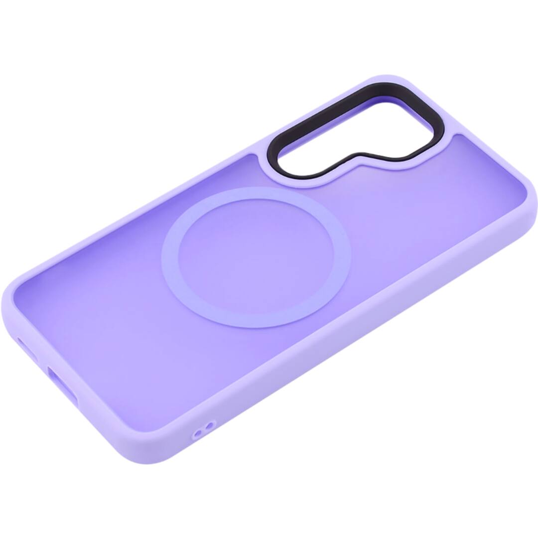 Alt View 2. Entronix - Entronix Magnetic Case for Samsung Galaxy S25 Plus - Translucent Frosted Matte Finish - Purple.